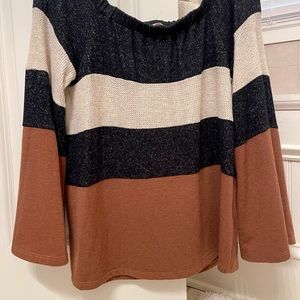 Off the shoulder fall sweater